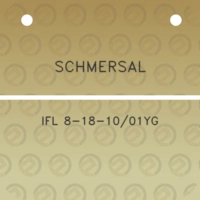 schmersal-ifl-8-18-1001yg