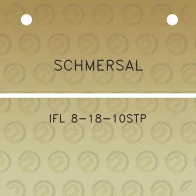 schmersal-ifl-8-18-10stp