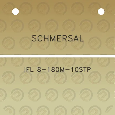 schmersal-ifl-8-180m-10stp