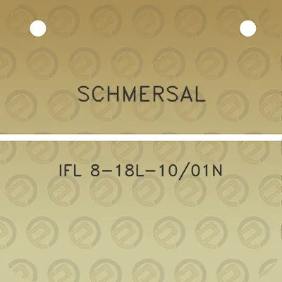 schmersal-ifl-8-18l-1001n