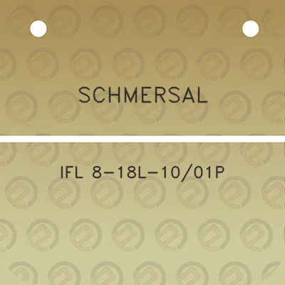 schmersal-ifl-8-18l-1001p