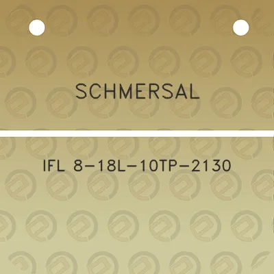 schmersal-ifl-8-18l-10tp-2130