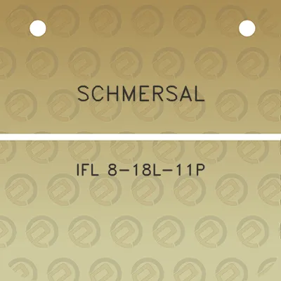 schmersal-ifl-8-18l-11p