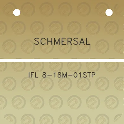 schmersal-ifl-8-18m-01stp