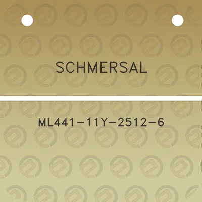 schmersal-ml441-11y-2512-6