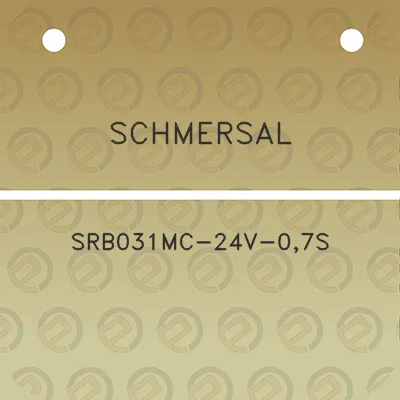 schmersal-srb031mc-24v-07s