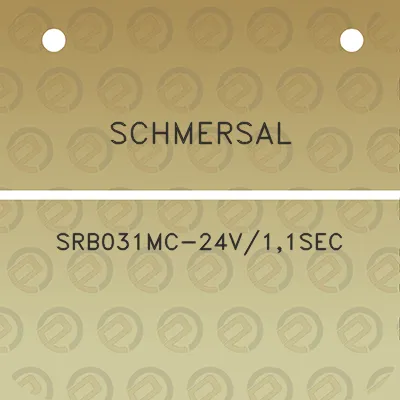 schmersal-srb031mc-24v11sec