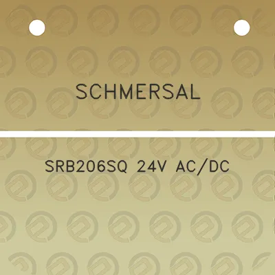 schmersal-srb206sq-24v-acdc