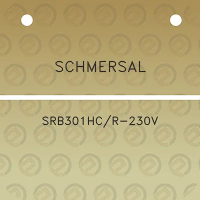 schmersal-srb301hcr-230v