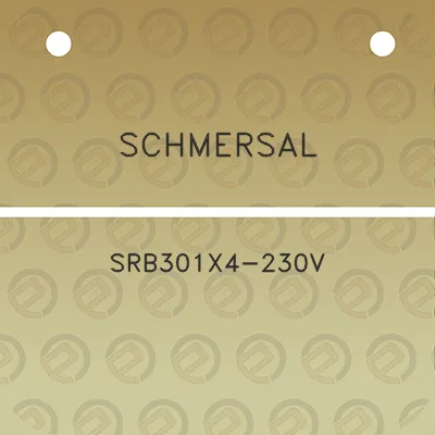 schmersal-srb301x4-230v