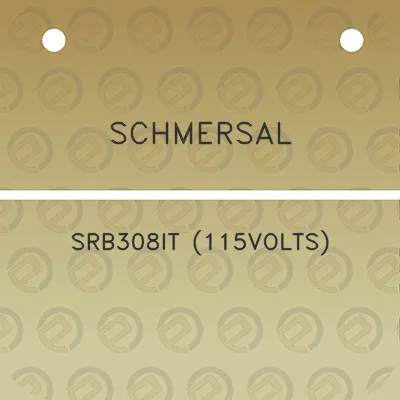 schmersal-srb308it-115volts