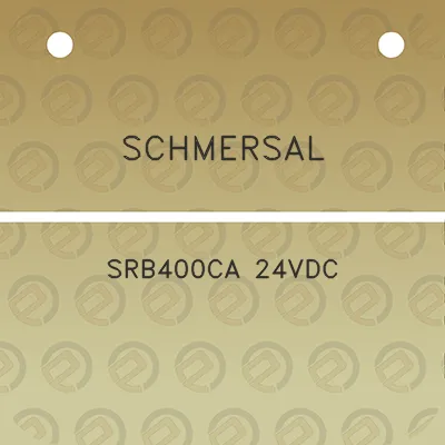 schmersal-srb400ca-24vdc