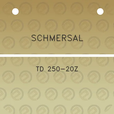 schmersal-td-250-20z