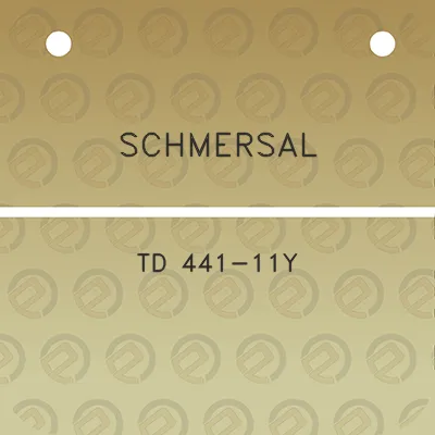 schmersal-td-441-11y