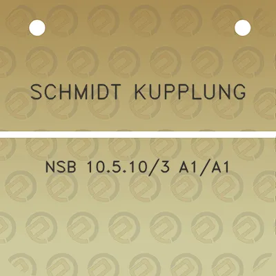 schmidt-kupplung-nsb-105103-a1a1