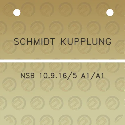 schmidt-kupplung-nsb-109165-a1a1