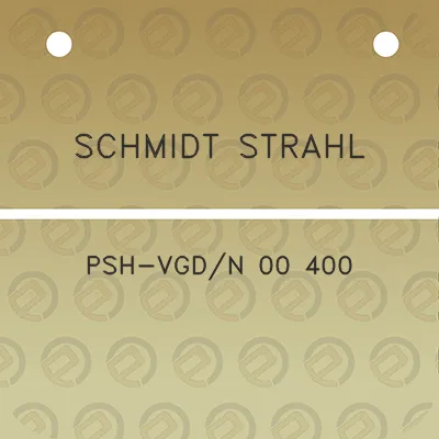 schmidt-strahl-psh-vgdn-00-400