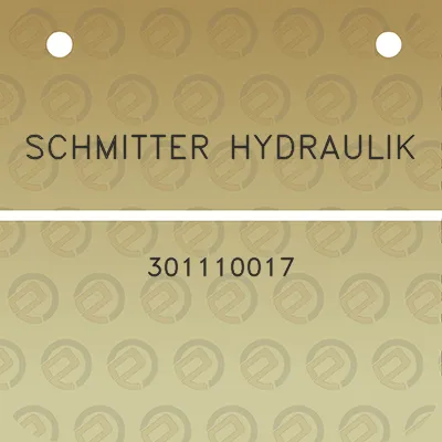 schmitter-hydraulik-301110017