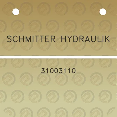 schmitter-hydraulik-31003110