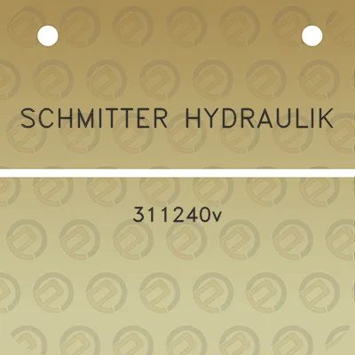 schmitter-hydraulik-311240v