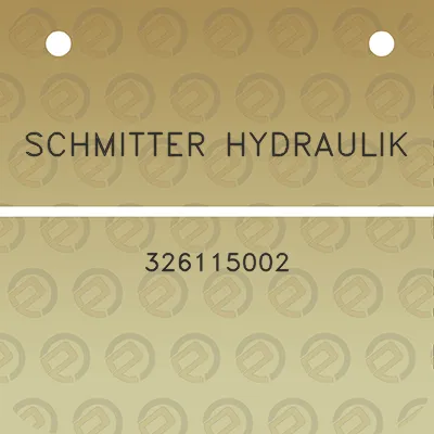 schmitter-hydraulik-326115002