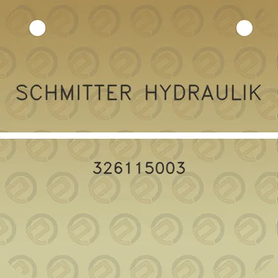 schmitter-hydraulik-326115003