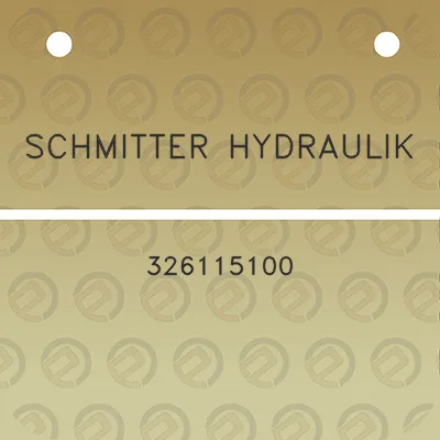 schmitter-hydraulik-326115100