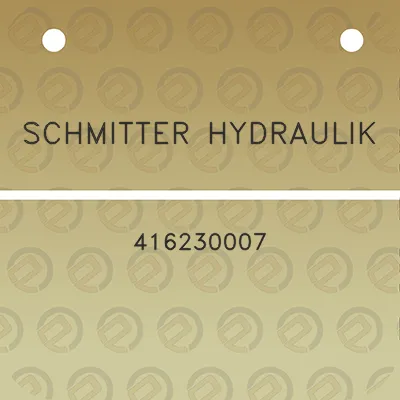 schmitter-hydraulik-416230007