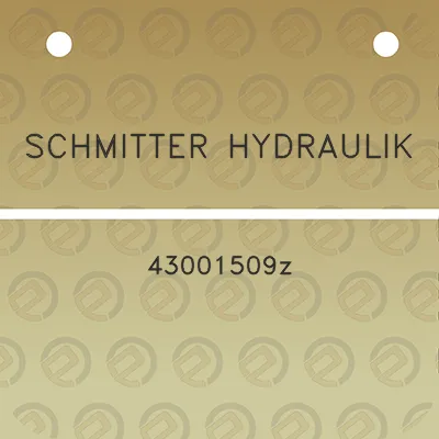 schmitter-hydraulik-43001509z