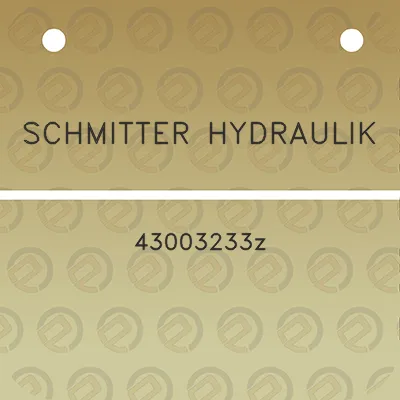 schmitter-hydraulik-43003233z