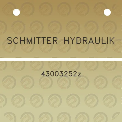 schmitter-hydraulik-43003252z