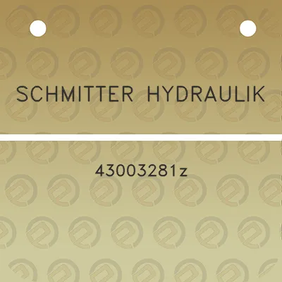 schmitter-hydraulik-43003281z