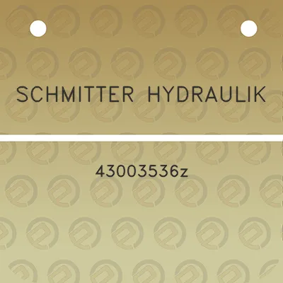 schmitter-hydraulik-43003536z