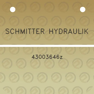 schmitter-hydraulik-43003646z