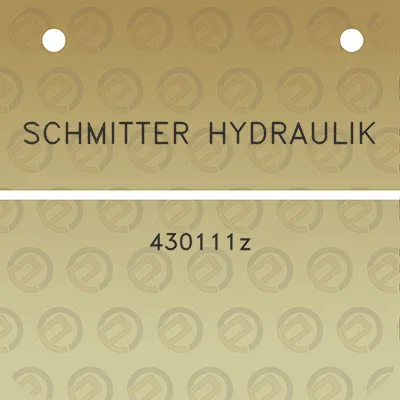 schmitter-hydraulik-430111z