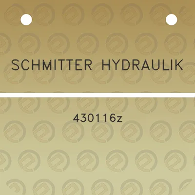 schmitter-hydraulik-430116z