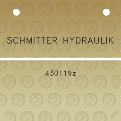 schmitter-hydraulik-430119z