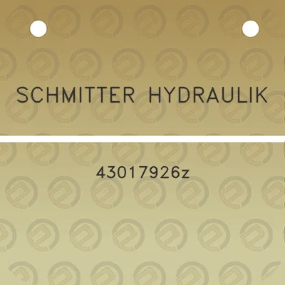 schmitter-hydraulik-43017926z