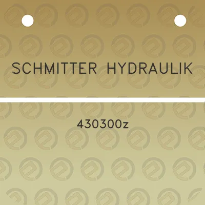 schmitter-hydraulik-430300z