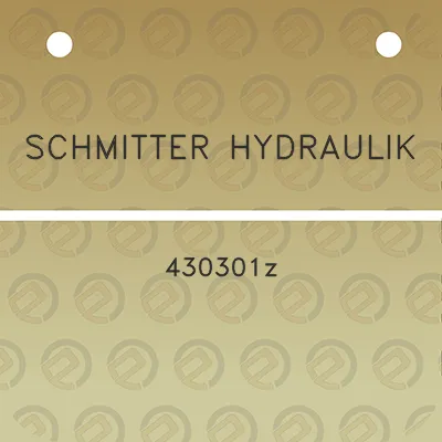 schmitter-hydraulik-430301z