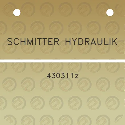 schmitter-hydraulik-430311z