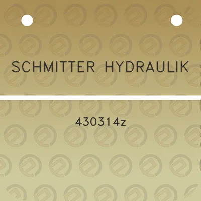 schmitter-hydraulik-430314z