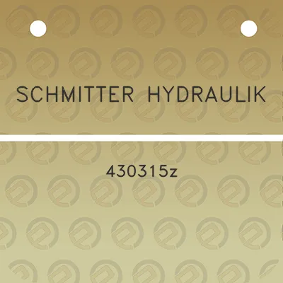 schmitter-hydraulik-430315z