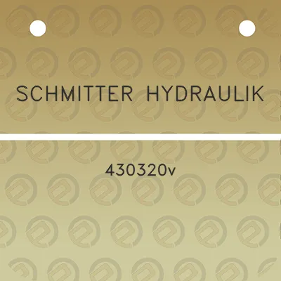 schmitter-hydraulik-430320v