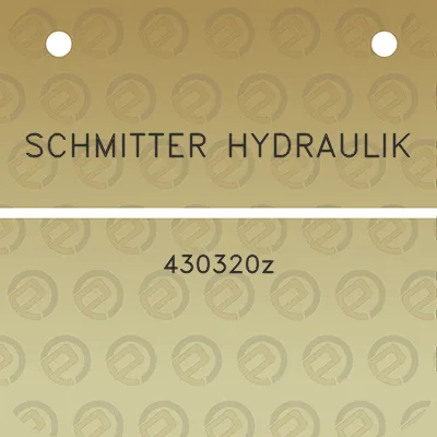 schmitter-hydraulik-430320z