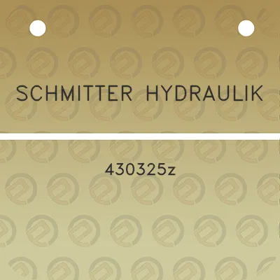 schmitter-hydraulik-430325z