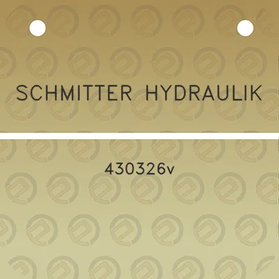 schmitter-hydraulik-430326v