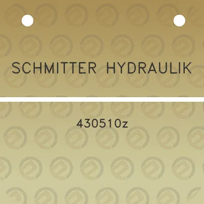 schmitter-hydraulik-430510z