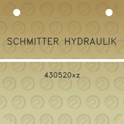 schmitter-hydraulik-430520xz