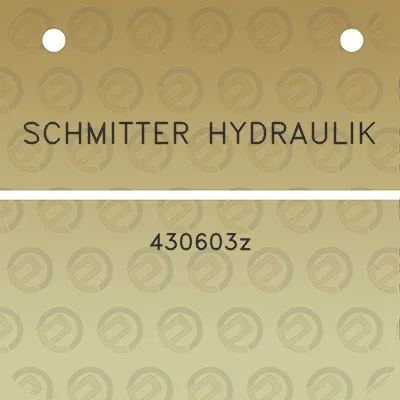 schmitter-hydraulik-430603z